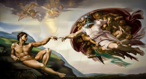 EL MOMENTO DIVINO LA CREACIÓN DE ADÁN MIGUEL ÁNGEL 1512