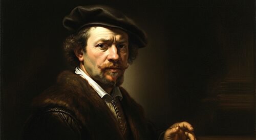LA INTENSIDAD DEL ARTISTA REMBRANDT AUTORRETRATO