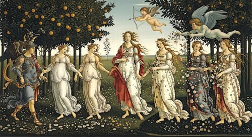 LA PRIMAVERA RENACENTISTA BOTTICELLI 1482