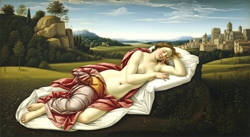 La Venus dormida  Giorgione 1510