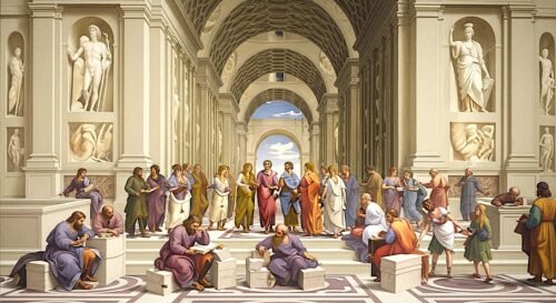 PINTURA RENACENTISTA LA ESCUELA DE ATENAS DE RAFAEL 1511
